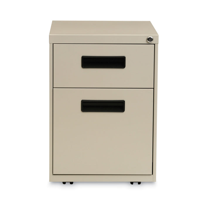 File Pedestal, Left or Right, 2-Drawers: Box/File, Legal/Letter, Putty, 14.96" x 19.29" x 21.65"