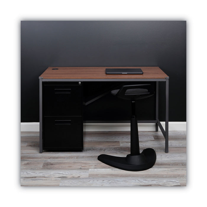 File Pedestal, Left or Right, 2 Legal/Letter-Size File Drawers, Black, 14.96" x 19.29" x 27.75"