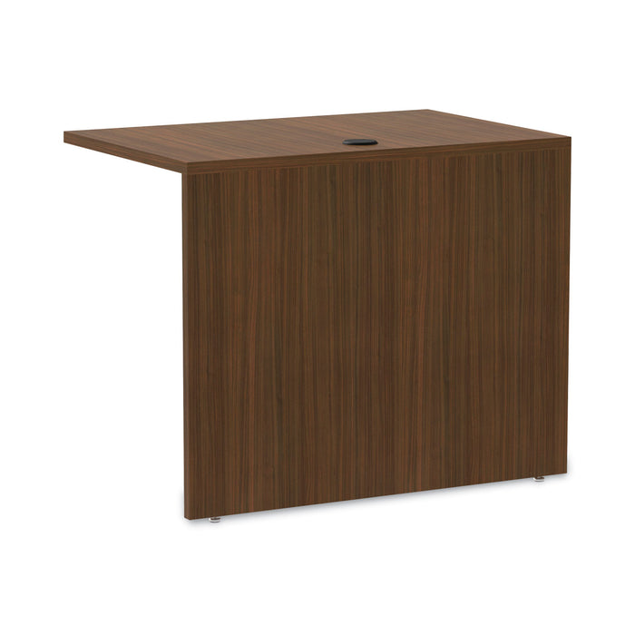 Alera Valencia Series Reversible Return/Bridge Shell, 35w x 23.63d x 29.5h, Modern Walnut