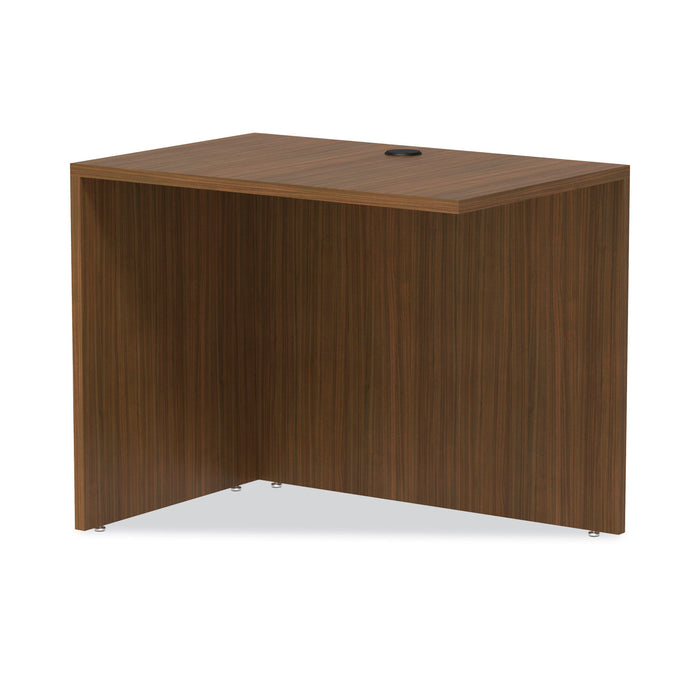 Alera Valencia Series Reversible Return/Bridge Shell, 35w x 23.63d x 29.5h, Modern Walnut