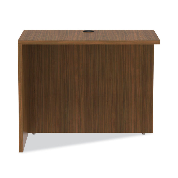 Alera Valencia Series Reversible Return/Bridge Shell, 35w x 23.63d x 29.5h, Modern Walnut