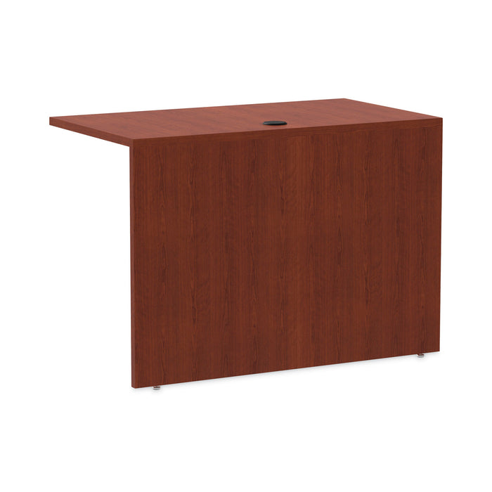 Alera Valencia Series Reversible Return/Bridge Shell, 42w x 23.63d x 29.5h, Medium Cherry