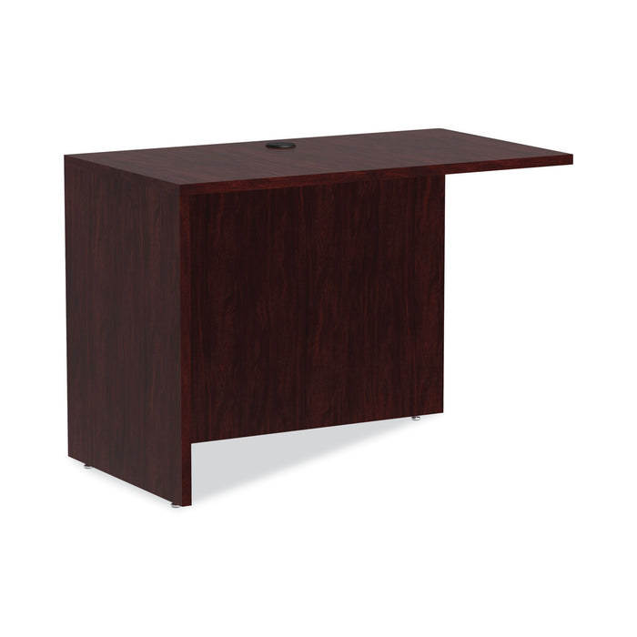 Alera Valencia Series Reversible Return/Bridge Shell, 42w x 23.63d x 29.5h. Mahogany