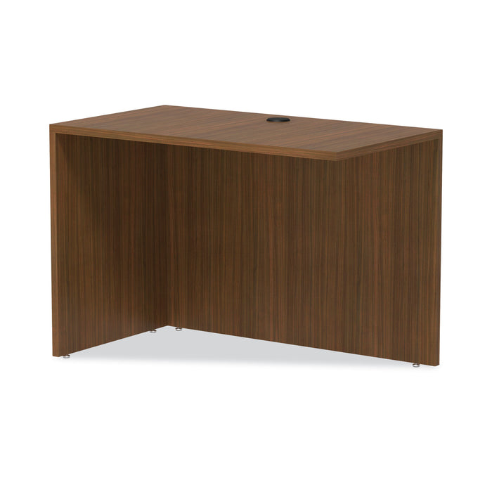 Alera Valencia Series Reversible Return/Bridge Shell, 42w x 23.63d x 29.5h, Modern Walnut