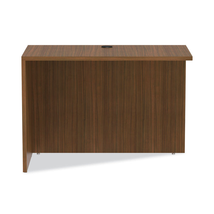 Alera Valencia Series Reversible Return/Bridge Shell, 42w x 23.63d x 29.5h, Modern Walnut