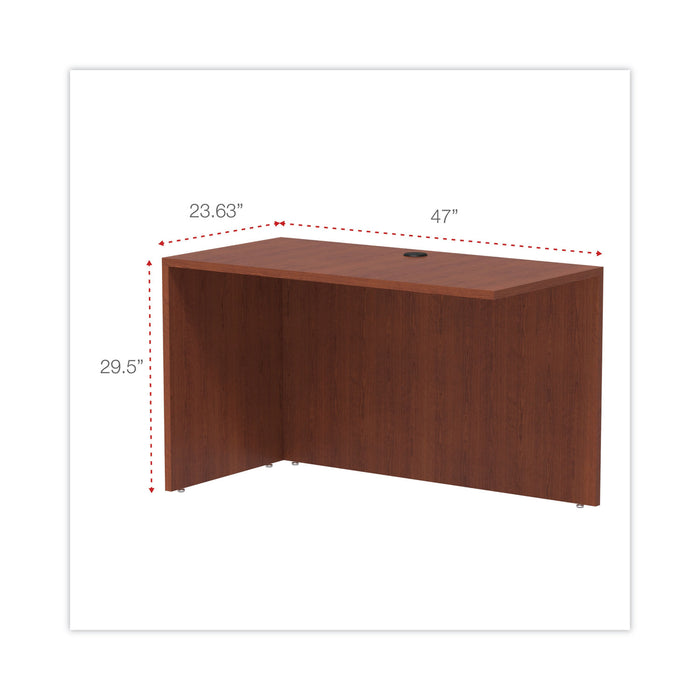 Alera Valencia Series Reversible Return/Bridge Shell, 47.25w x 23.63d x 29.5h, Cherry