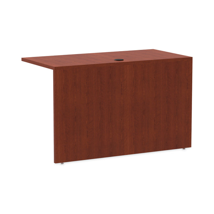 Alera Valencia Series Reversible Return/Bridge Shell, 47.25w x 23.63d x 29.5h, Cherry