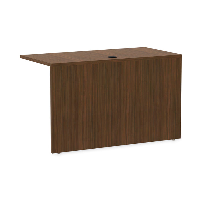 Alera Valencia Series Reversible Return/Bridge Shell, 47.25w x 23.63d x 29.5h, Modern Walnut