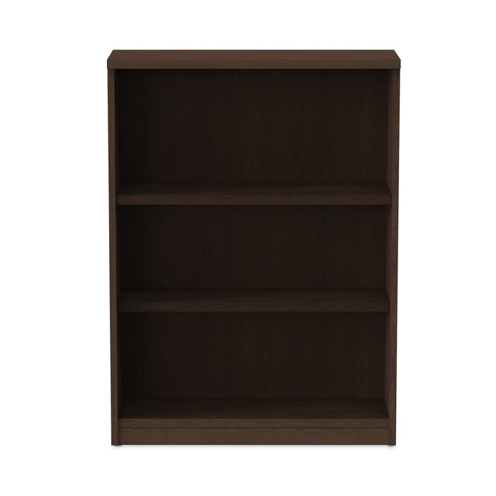 Alera Valencia Series Bookcase, Three-Shelf, 31.75w x 14d x 39.38h, Espresso