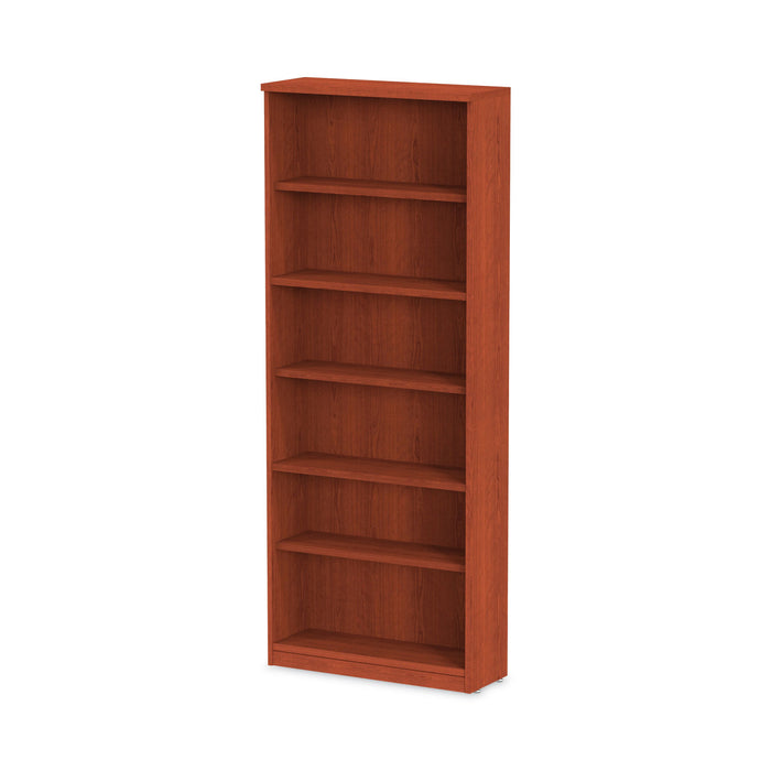 Alera Valencia Series Bookcase, Six-Shelf, 31.75w x 14d x 80.25h, Medium Cherry