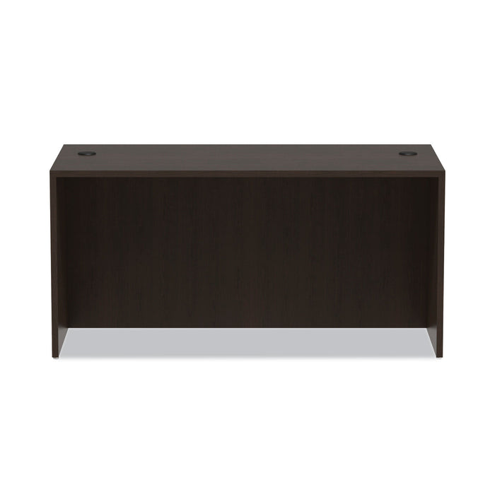 Alera Valencia Series Straight Front Desk Shell, 59.13" x 29.5" x 29.63", Espresso