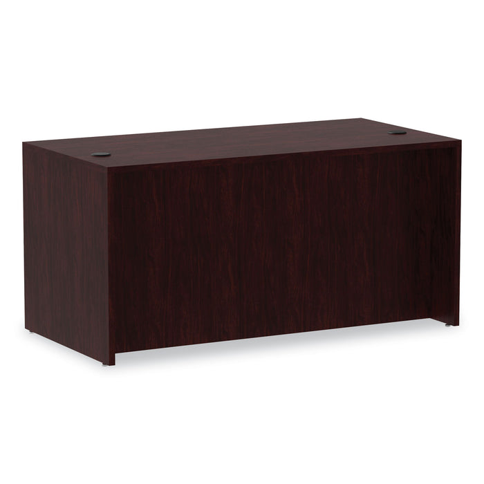 Alera Valencia Series Straight Front Desk Shell, 59.13" x 29.5" x 29.63", Mahogany