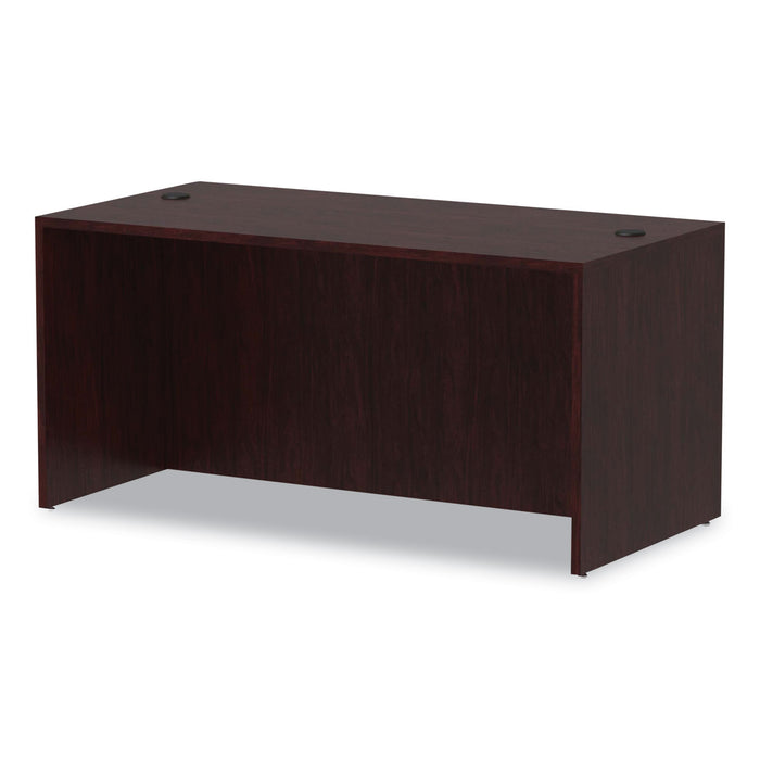 Alera Valencia Series Straight Front Desk Shell, 59.13" x 29.5" x 29.63", Mahogany