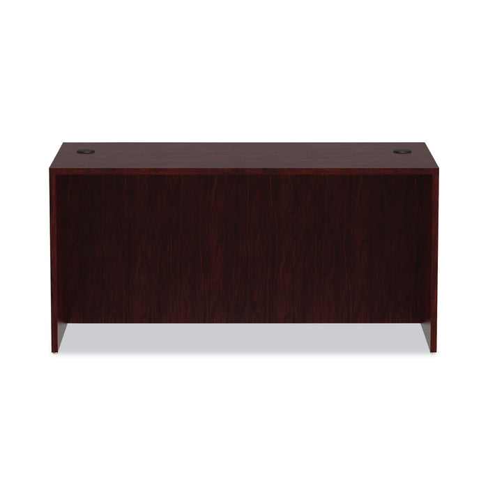 Alera Valencia Series Straight Front Desk Shell, 59.13" x 29.5" x 29.63", Mahogany