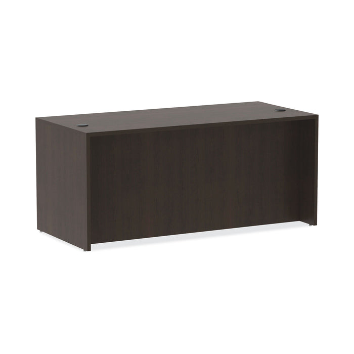 Alera Valencia Series Straight Front Desk Shell, 65" x 29.5" x 29.63", Espresso