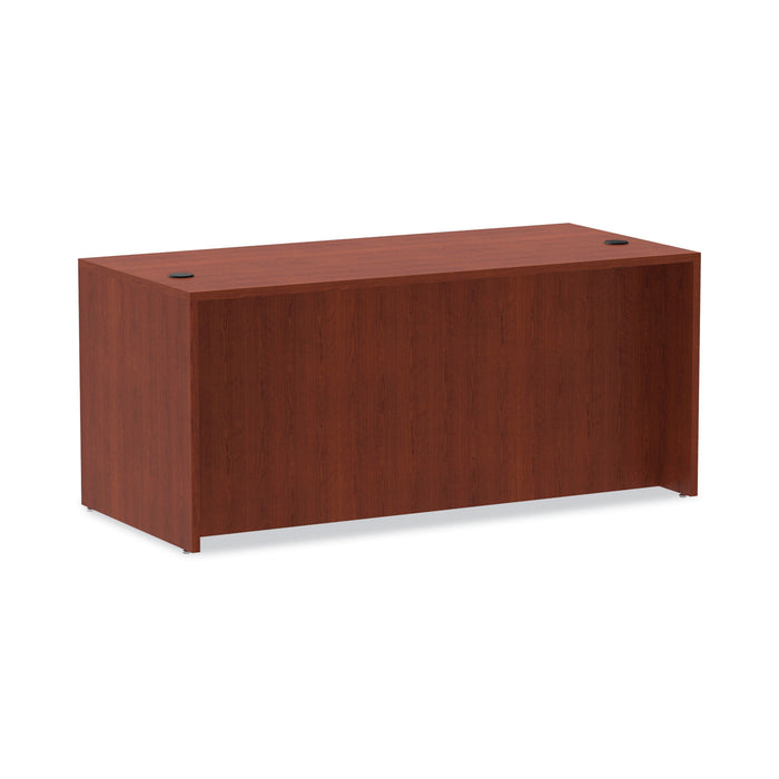 Alera Valencia Series Straight Front Desk Shell, 65" x 29.5" x 29.63", Medium Cherry