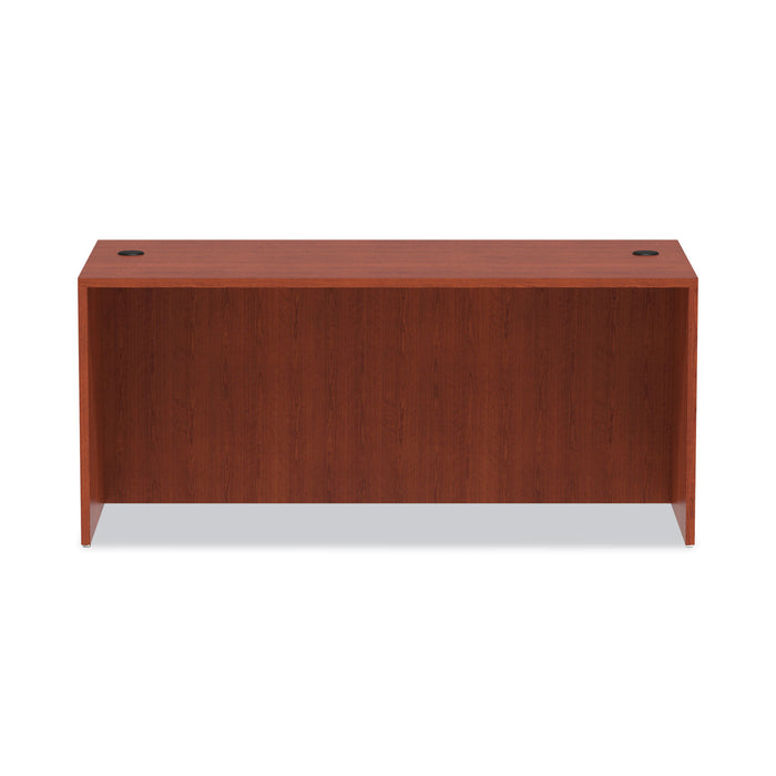 Alera Valencia Series Straight Front Desk Shell, 65" x 29.5" x 29.63", Medium Cherry