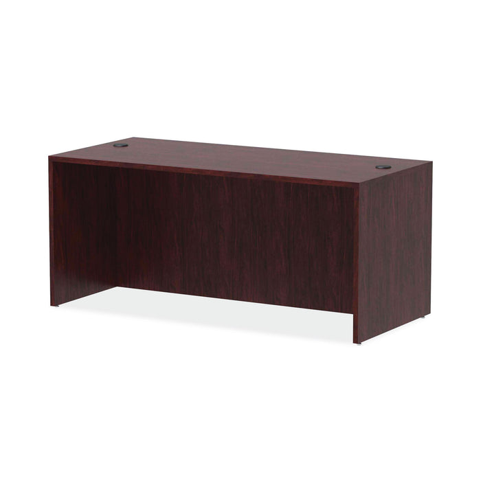 Alera Valencia Series Straight Front Desk Shell, 65" x 29.5" x 29.63", Mahogany