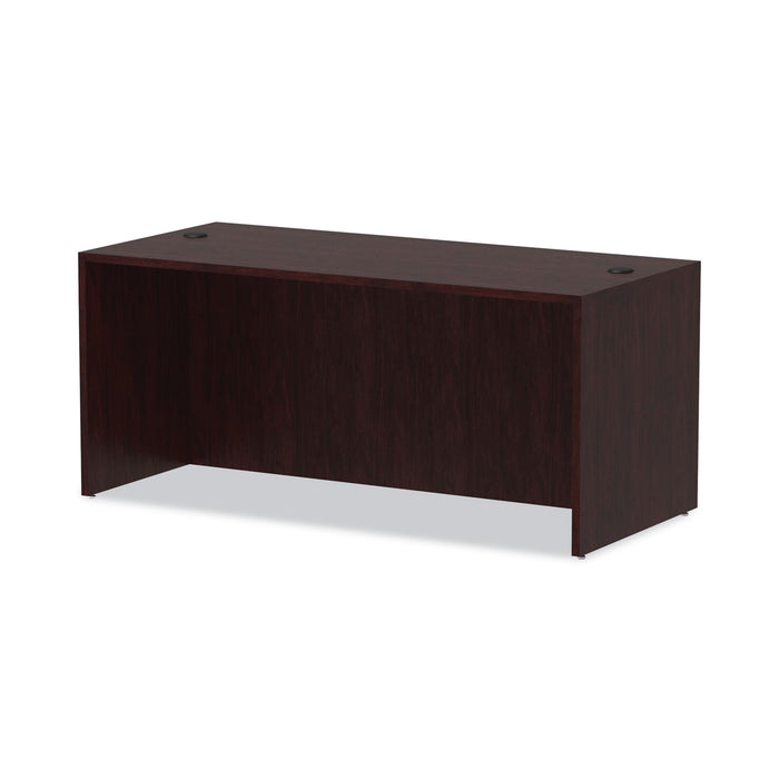 Alera Valencia Series Straight Front Desk Shell, 65" x 29.5" x 29.63", Mahogany