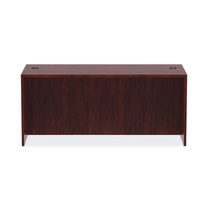 Alera Valencia Series Straight Front Desk Shell, 65" x 29.5" x 29.63", Mahogany