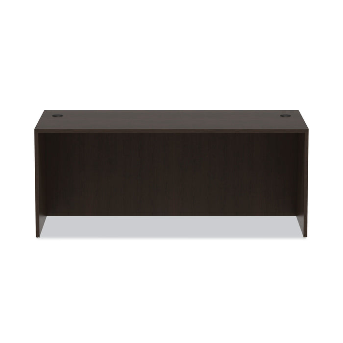 Alera Valencia Series Straight Front Desk Shell, 71" x 35.5" x 29.63", Espresso