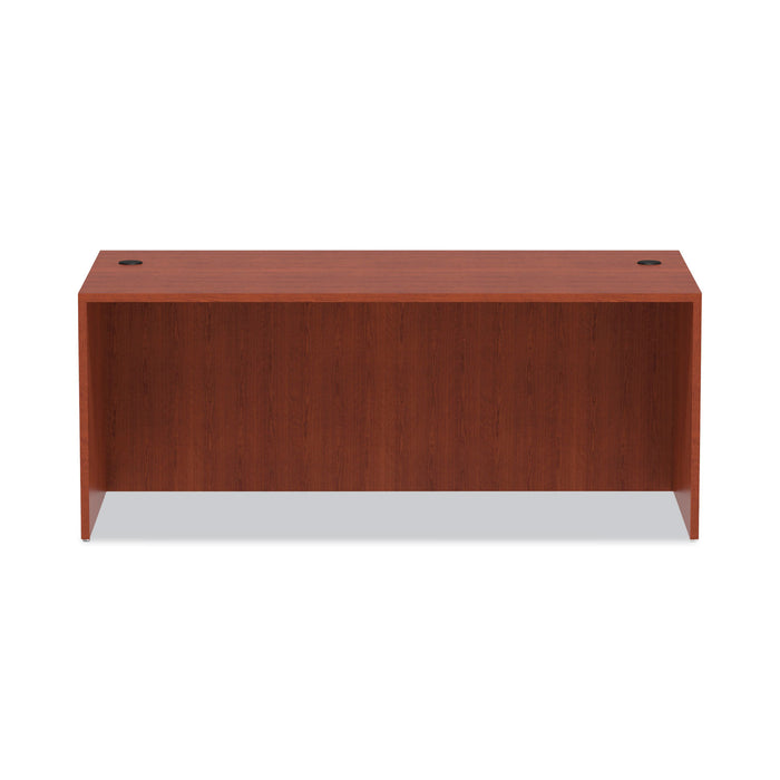 Alera Valencia Series Straight Front Desk Shell, 71" x 35.5" x 29.63", Medium Cherry