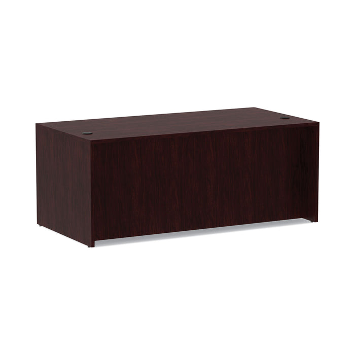 Alera Valencia Series Straight Front Desk Shell, 71" x 35.5" x 29.63", Mahogany