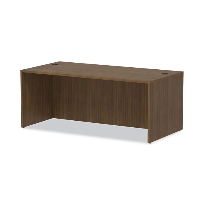 Alera Valencia Series Straight Front Desk Shell, 71" x 35.5" x 29.63", Modern Walnut