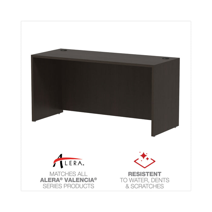 Alera Valencia Series Credenza Shell, 59.13w x 23.63d x 29.5h, Espresso