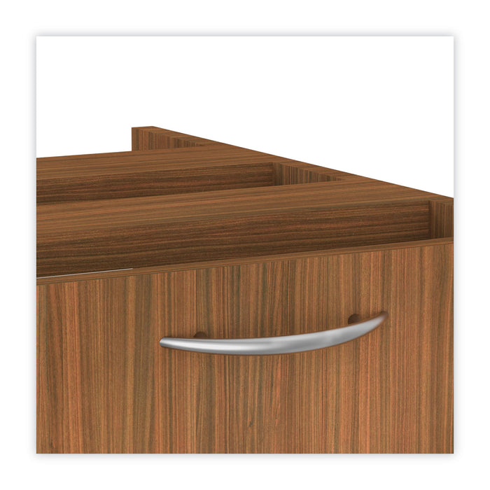 Alera Valencia Series Hanging Pedestal File, Left/Right, 2-Drawer: Box/File, Legal/Letter, Modern Walnut,15.63 x 20.5 x 19.25