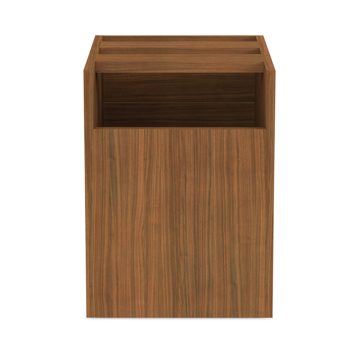 Alera Valencia Series Hanging Pedestal File, Left/Right, 2-Drawer: Box/File, Legal/Letter, Modern Walnut,15.63 x 20.5 x 19.25