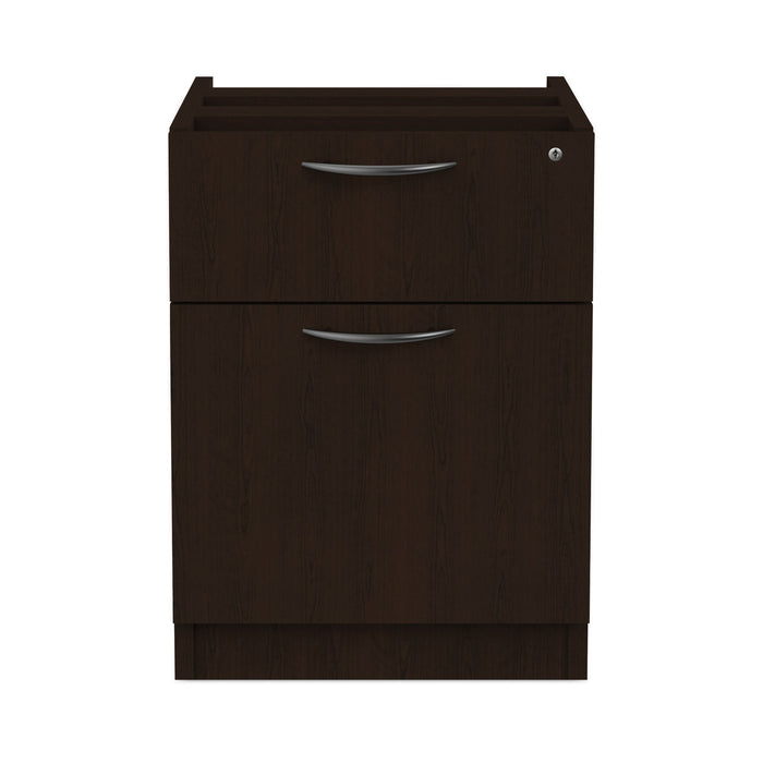 Alera Valencia Series Hanging Pedestal File, Left/Right, 2-Drawers: Box/File, Legal/Letter, Espresso, 15.63" x 20.5" x 19.25"