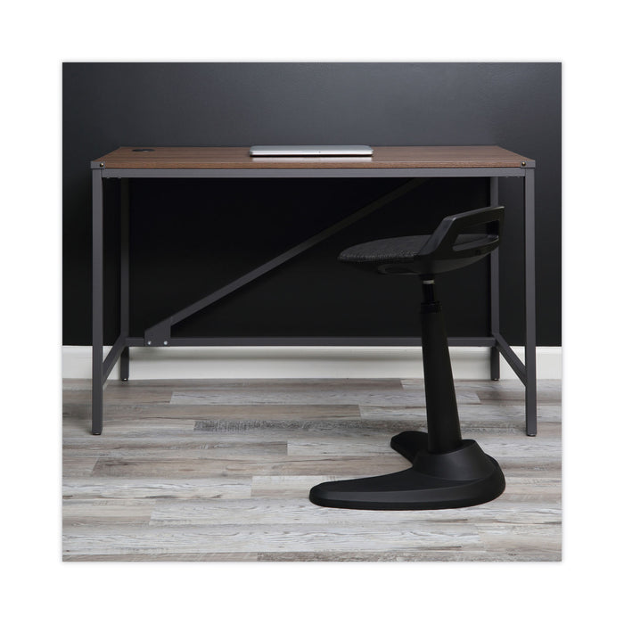 Industrial Series Table Desk, 47.25" x 23.63" x 29.5", Modern Walnut