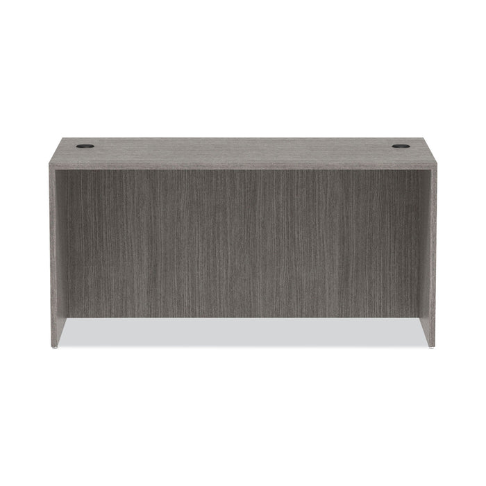 Alera Valencia Series Straight Front Desk Shell, 59.13" x 29.5" x 29.63", Gray