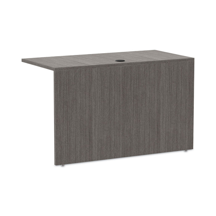 Alera Valencia Series Reversible Return/Bridge Shell, 47.25w x 23.63d x 29.5h, Gray