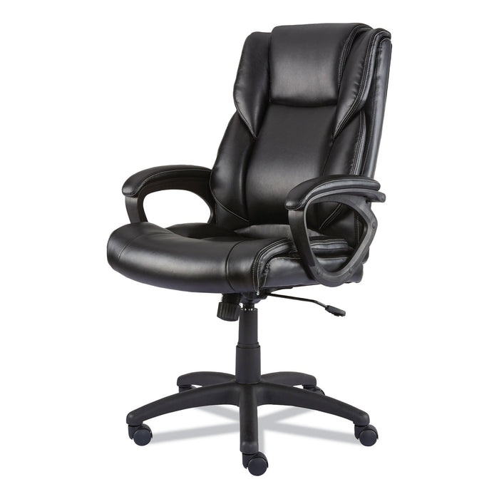 Alera Brosna Series Mid-Back Task Chair, Supports Up to 250 lb, 18.15" to 21.77 Seat Height, Black Seat/Back, Black Base