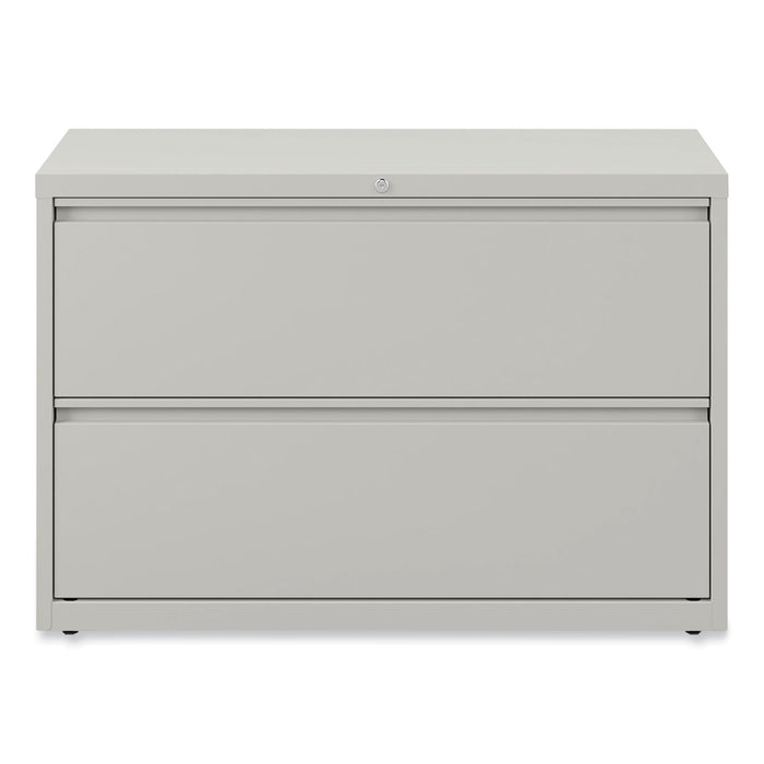 Lateral File, 2 Legal/Letter-Size File Drawers, Light Gray, 42" x 18.63" x 28"