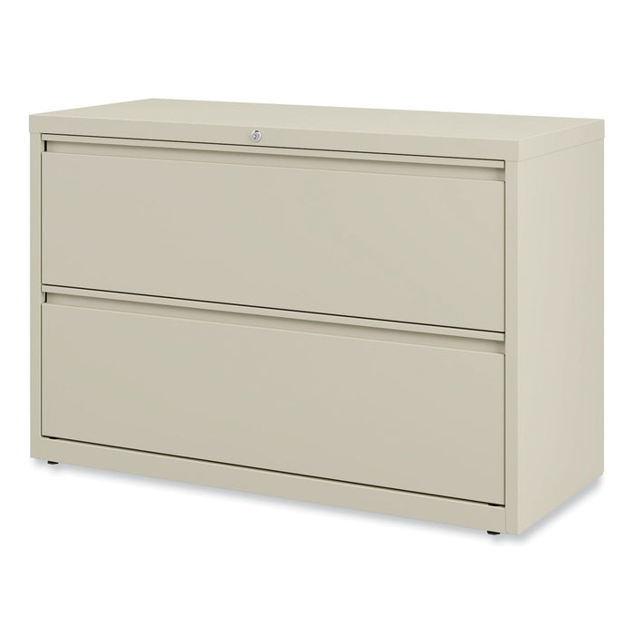 Lateral File, 2 Legal/Letter-Size File Drawers, Putty, 42" x 18.63" x 28"