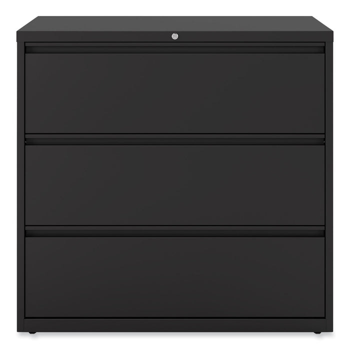 Lateral File, 3 Legal/Letter/A4/A5-Size File Drawers, Black, 42" x 18.63" x 40.25"