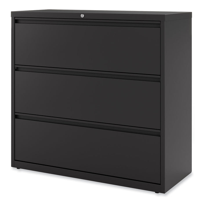 Lateral File, 3 Legal/Letter/A4/A5-Size File Drawers, Black, 42" x 18.63" x 40.25"