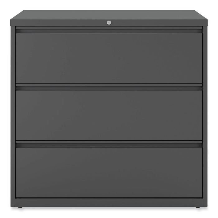 Lateral File, 3 Legal/Letter/A4/A5-Size File Drawers, Charcoal, 42" x 18.63" x 40.25"