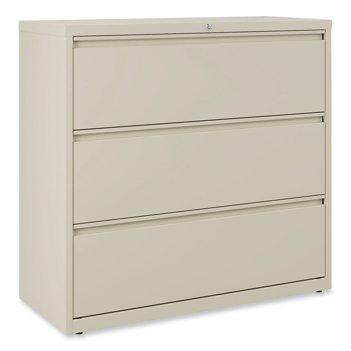 Lateral File, 3 Legal/Letter/A4/A5-Size File Drawers, Putty, 42" x 18.63" x 40.25"