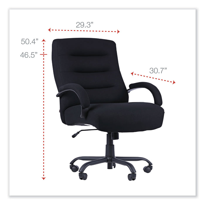 Alera Kesson Series Big/Tall Office Chair, Supports Up to 450 lb, 21.5" to 25.4" Seat Height, Black