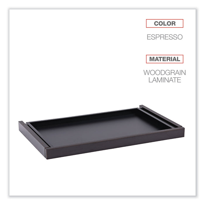 Alera Valencia Series Center Drawer, Laminate, 24.5w x 15d x 2h, Espresso