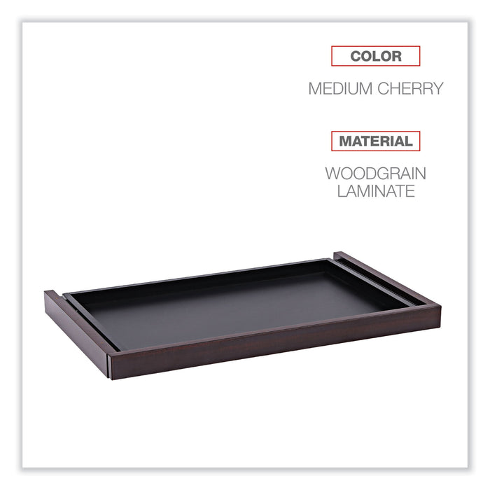 Alera Valencia Series Center Drawer, Laminate, 24.5w x 15d x 2h, Mahogany