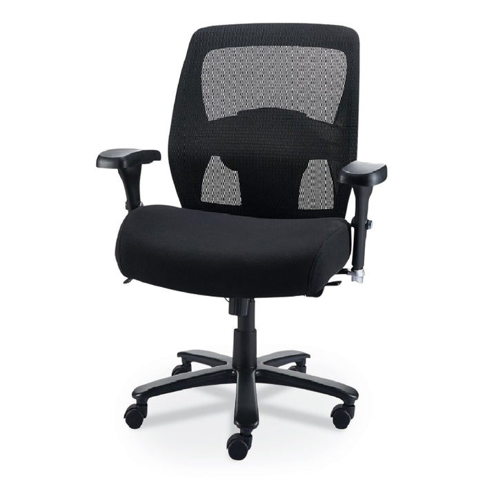 Alera Faseny Series Big and Tall Manager Chair, Supports Up to 400 lbs, 17.48" to 21.73" Seat Height, Black Seat/Back/Base