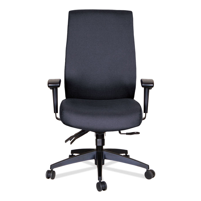 Alera Wrigley Series High Performance High-Back Multifunction Task Chair, Supports 275 lb, 18.7" to 22.24" Seat Height, Black