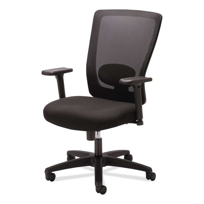 Alera Envy Series Mesh High-Back Swivel/Tilt Chair, Supports Up to 250 lb, 16.88" to 21.5" Seat Height, Black