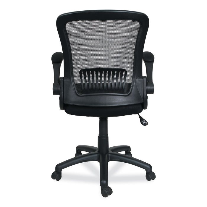 Alera EB-E Series Swivel/Tilt Mid-Back Mesh Chair, Supports Up to 275 lb, 18.11" to 22.04" Seat Height, Black