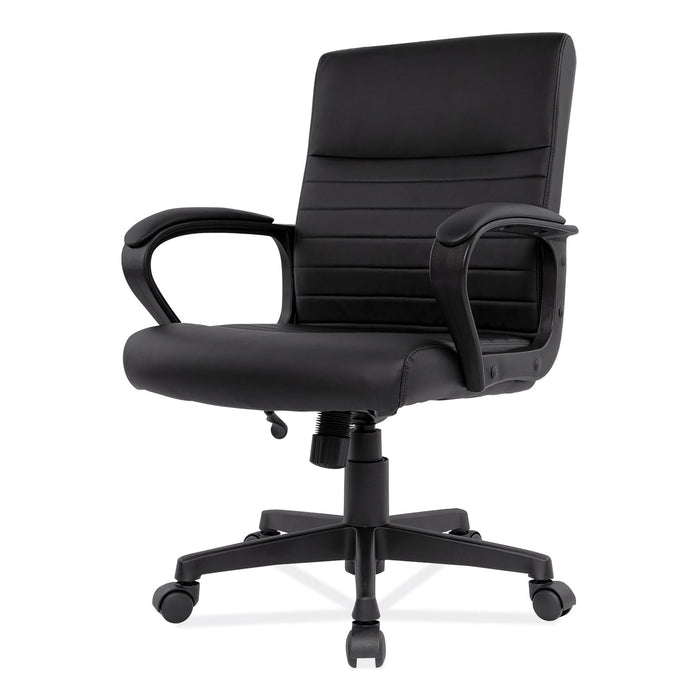 Alera Breich Series Manager Chair, Supports Up to 275 lbs, 16.73" to 20.39" Seat Height, Black Seat/Back, Black Base